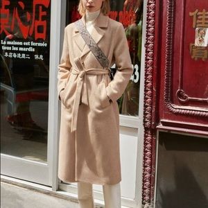 & other stories oversized alpaca blend coat